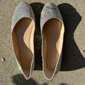 Betsey Johnson embellished flats.